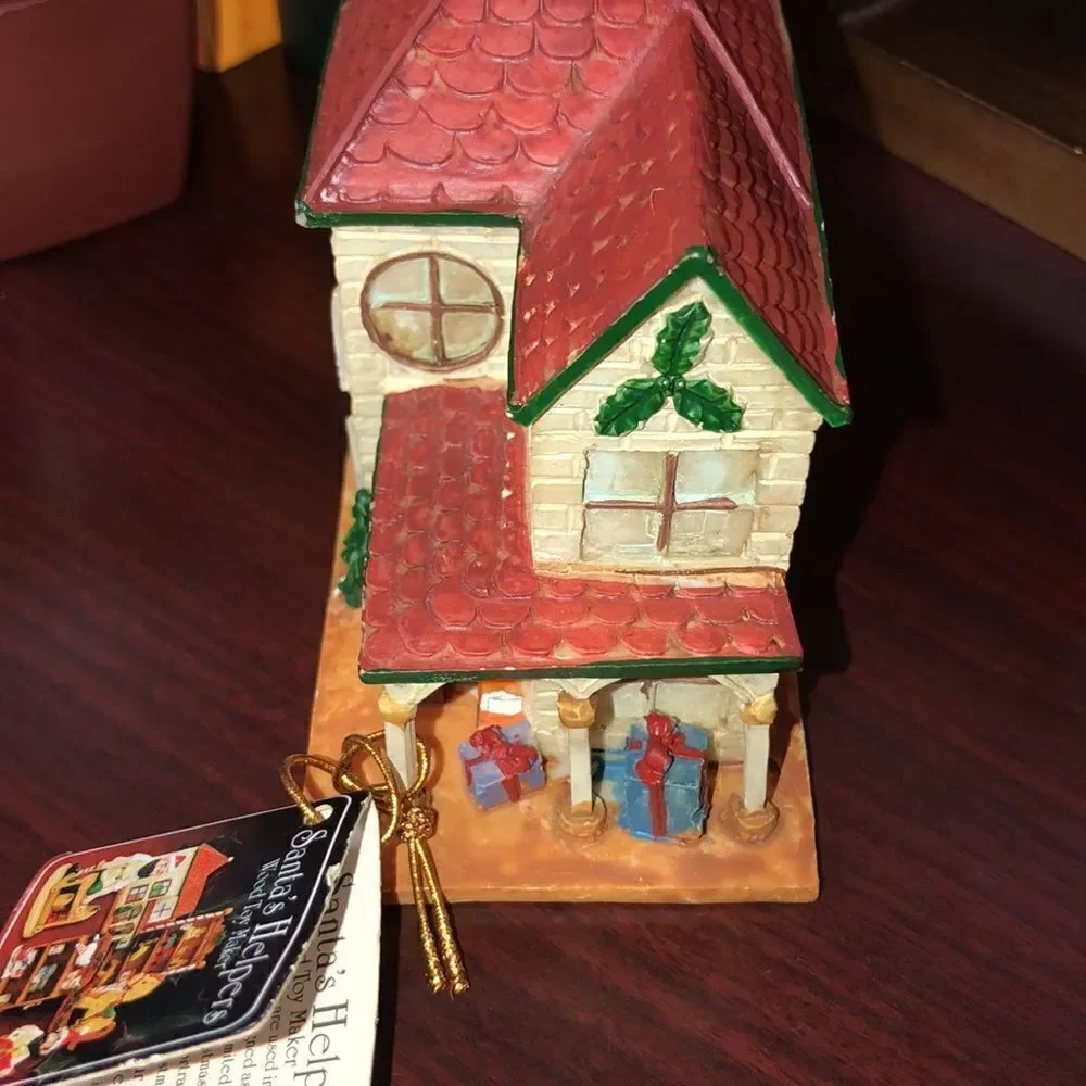 Santa’s Helpers Limited Edition Wood Toy Maker Christmas Ornament Decor
